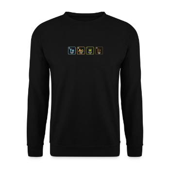 Chemistry teacher periodic table - Unisex Sweatshirt - black - Front - Alina (178cm) & Michal (187cm)