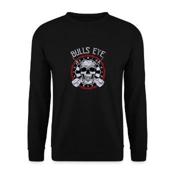 Dart Bullseye - Unisex Pullover - Schwarz - Vorne - Alina (178cm) & Michal (187cm)