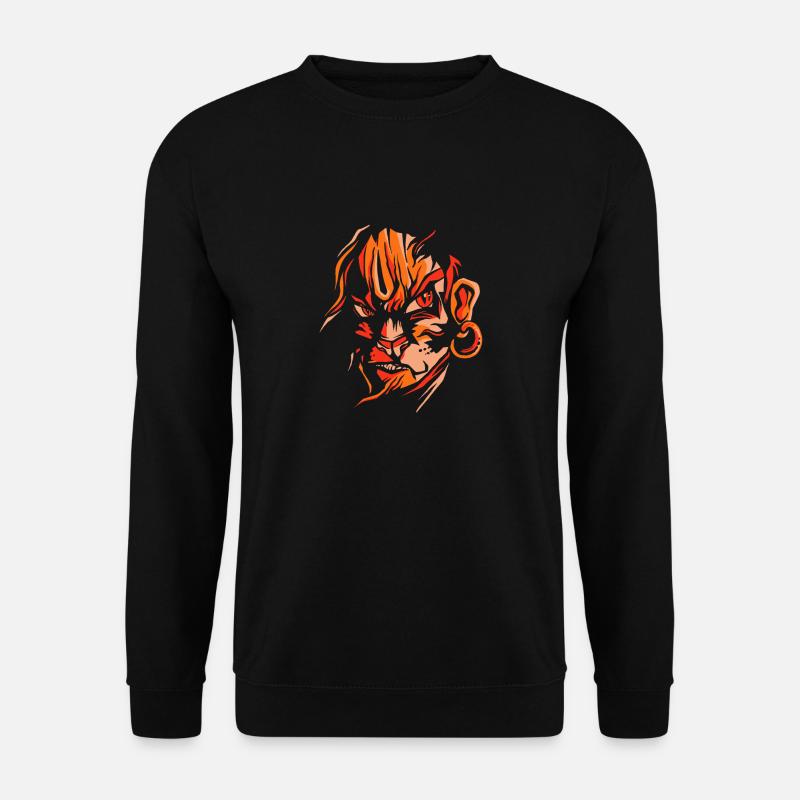 Hanuman Hindu deity monkey monkey figure - Unisex Sweatshirt - black