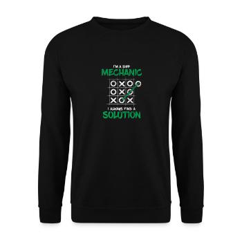Ship mechanic - Unisex Sweatshirt - black - Front - Alina (178cm) & Michal (187cm)