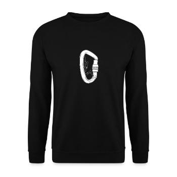 Escalade - mousquetons avec grimpeurs - Sweat-shirt Unisexe - noir - Devant - Alina (178cm) & Michal (187cm)