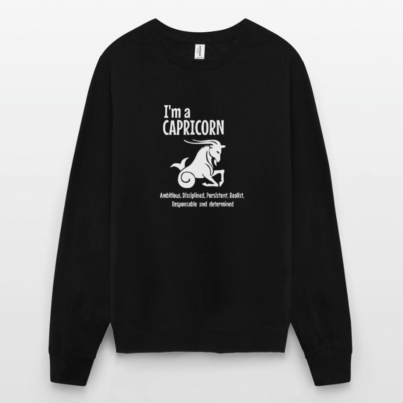 Ich bin ein Steinbock Unisex Pullover