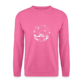 Montagne Planet see camper et alpiniste cadeau - Sweat-shirt Unisexe - rose - Devant