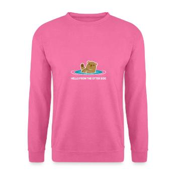 Hello From The Otter Side Joker und glückliche Per - Unisex Pullover - Pink - Vorne