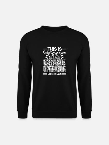Kraanmachinist Geweldige kraanmachinist - Uniseks sweater - zwart