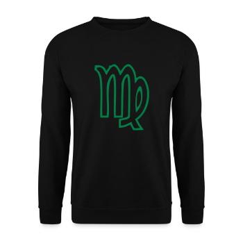 blank astrological sign - Unisex Sweatshirt - black - Front - Alina (178cm) & Michal (187cm)