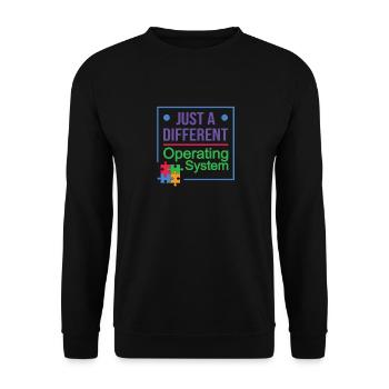 Autism Awareness Support Autistic Patient - Unisex Sweatshirt - black - Front - Alina (178cm) & Michal (187cm)