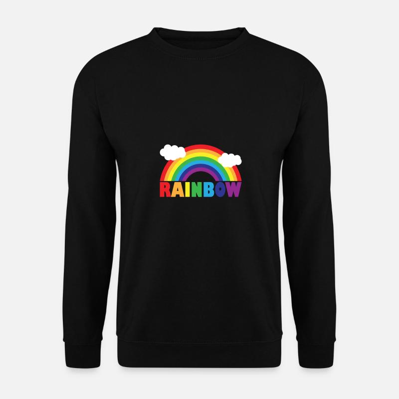 Regenbogen - Unisex Pullover - Schwarz
