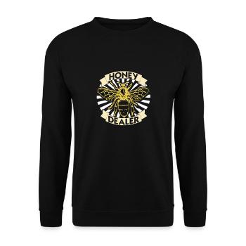 The dealer bee - Unisex Sweatshirt - black - Front - Alina (178cm) & Michal (187cm)