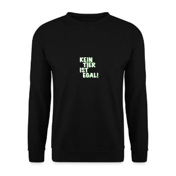 Tierschutz - Unisex Pullover - Schwarz - Vorne - Alina (178cm) & Michal (187cm)