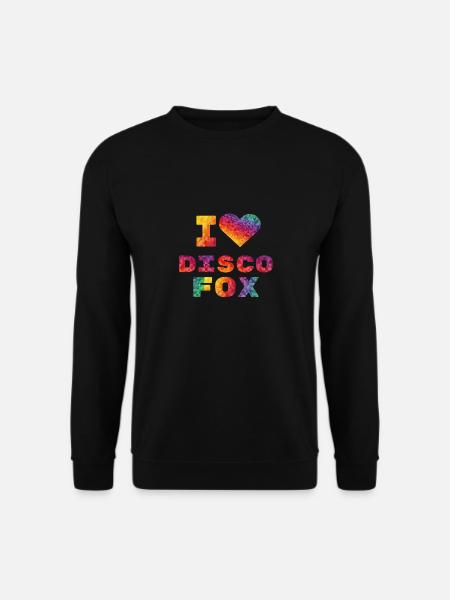 I love Discofox Tanzschule Tanzen Geschenk - Unisex Pullover - Schwarz