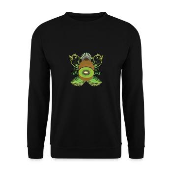 Kiwi - Sweat-shirt Unisexe - noir - Devant - Alina (178cm) & Michal (187cm)