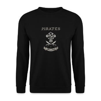 Pirate Kozar - Sweat-shirt Unisexe - noir - Devant - Alina (178cm) & Michal (187cm)