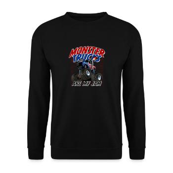 Monster Trucks Monstertruck are my Jam - Unisex Sweatshirt - black - Front - Alina (178cm) & Michal (187cm)