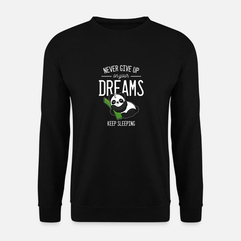 Halten Sie Schlaf Sleepy Person Geschenk - Unisex Pullover - Schwarz