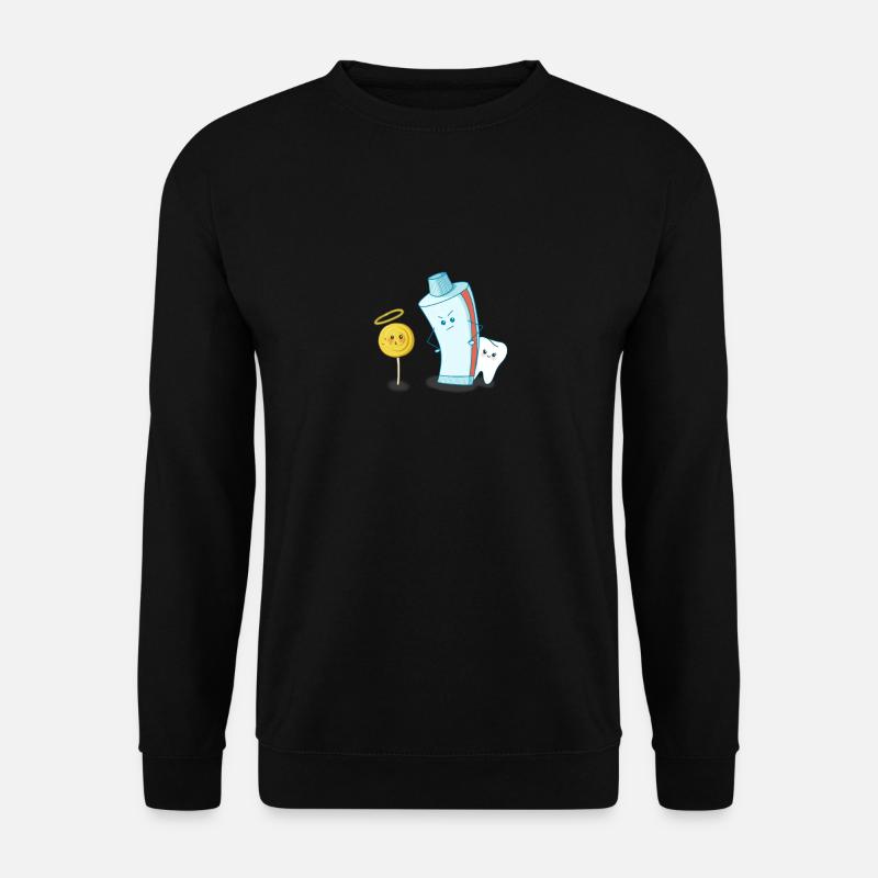 Sweet little tooth is protected by toothpaste - Unisex Sweatshirt - black