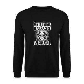 Soudeur Badass Welder - Sweat-shirt Unisexe - noir - Devant - Alina (178cm) & Michal (187cm)