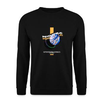 Univers psychédélique - Sweat-shirt Unisexe - noir - Devant - Alina (178cm) & Michal (187cm)