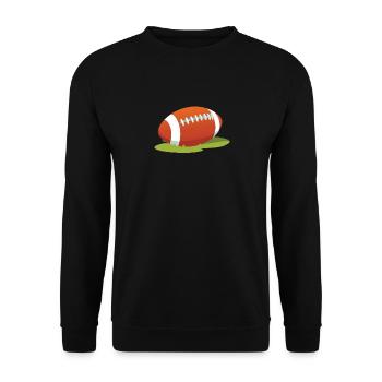 Ballon de rugby - Sweat-shirt Unisexe - noir - Devant - Alina (178cm) & Michal (187cm)