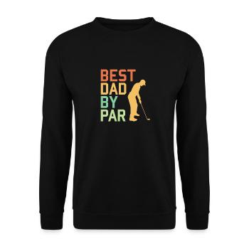 Bester Vater von Par - Golfer - Golfen - Unisex Pullover - Schwarz - Vorne - Alina (178cm) & Michal (187cm)