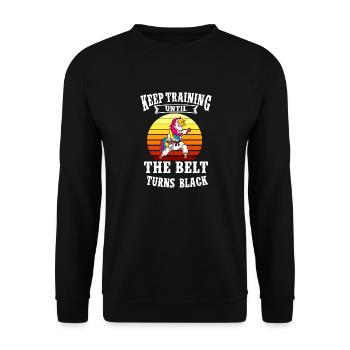 Kampfsport | Karate Kung Fu Taekwondoo - Unisex Pullover - Schwarz - Vorne - Alina (178cm) & Michal (187cm)