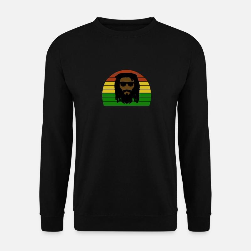 Rasta - Dreadlock - Raggae Rasta - Sweat-shirt Unisexe - noir
