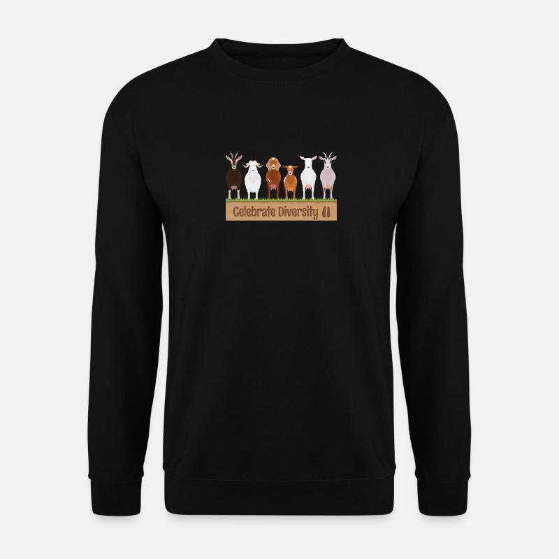 Gift for Goat Lovers | Funny Celebrate Diversity - Unisex Sweatshirt - black