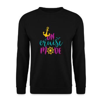 Mode croisière Grand Tshirt de vacances - Sweat-shirt Unisexe - noir - Devant - Alina (178cm) & Michal (187cm)