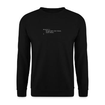 Css background color black funny web developer - Unisex Sweatshirt - black - Front - Alina (178cm) & Michal (187cm)