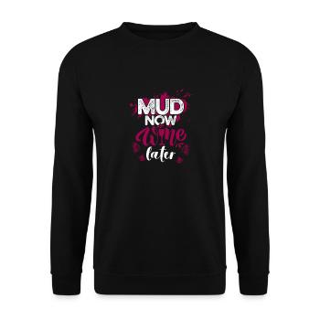 Mud Run Shirts for Women | Mud Girl Run Shirts - Unisex Sweatshirt - black - Front - Alina (178cm) & Michal (187cm)