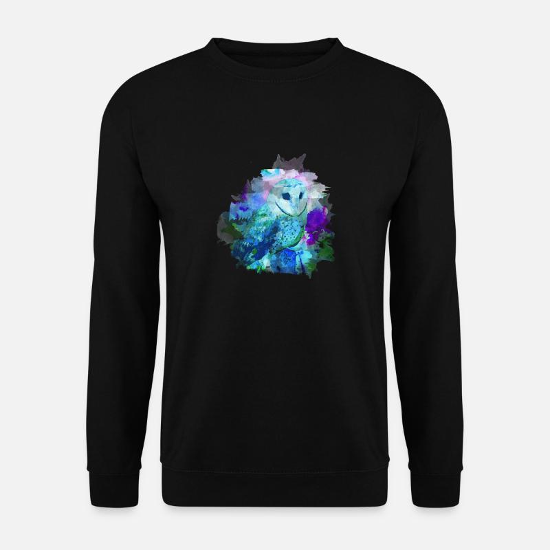 Eule - Unisex Pullover - Schwarz