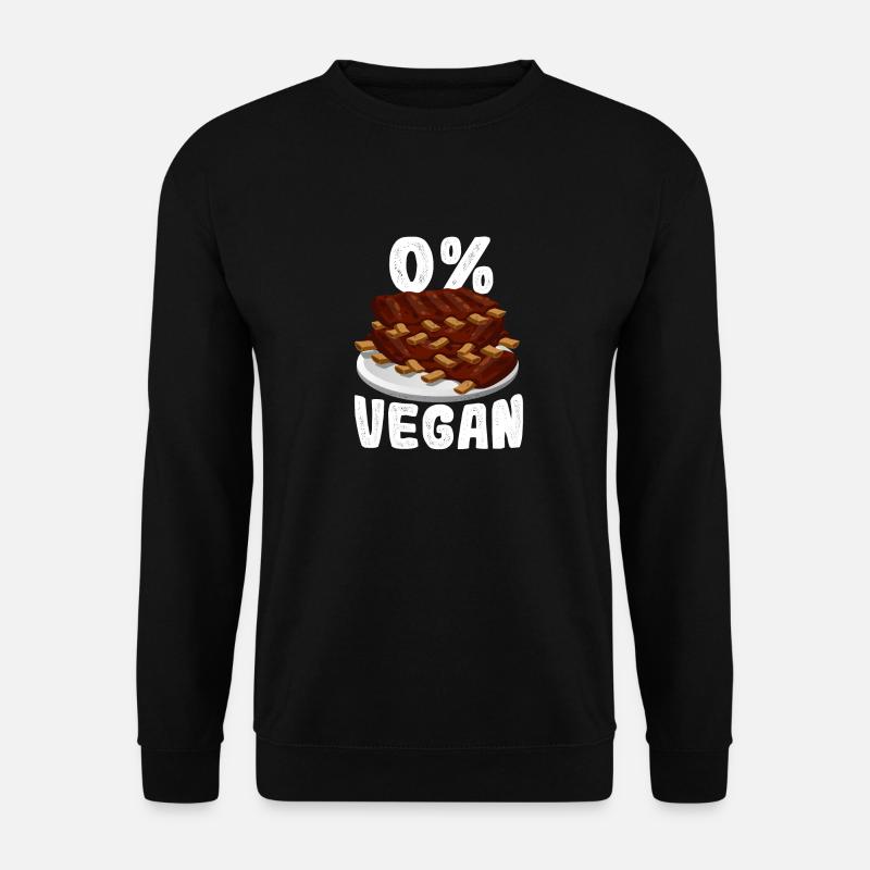 0% vegano per macellai e macellai - Felpa unisex - nero