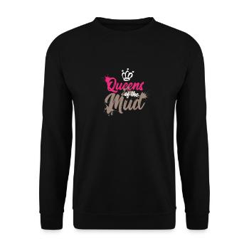 Mud Run Shirts for Women | Mud Girl Run Shirts - Unisex Sweatshirt - black - Front - Alina (178cm) & Michal (187cm)