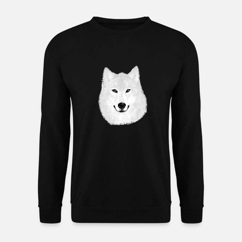 Schneewolf - Unisex Pullover - Schwarz