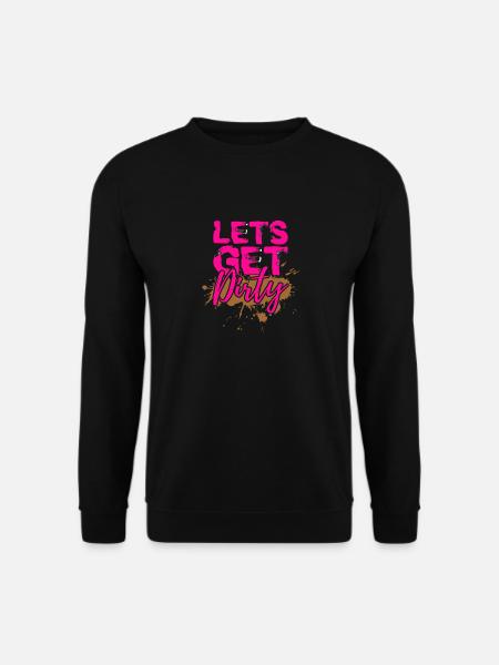 Mud Run Shirts für Frauen Pink | Mädchen Pink Mud Run - Unisex Pullover - Schwarz