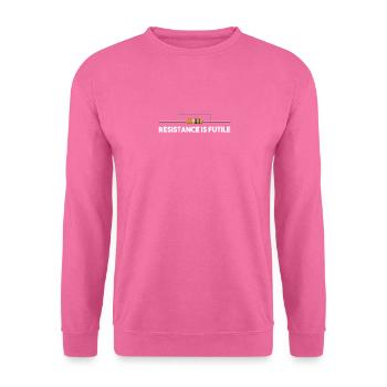 La résistance est futile - Sweat-shirt Unisexe - rose - Devant