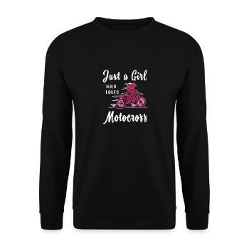 Motocross TShirt for women | Motocross rider - Unisex Sweatshirt - black - Front - Alina (178cm) & Michal (187cm)