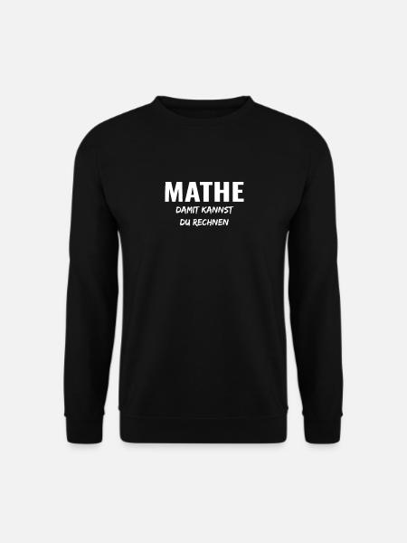 Mathe - Unisex Pullover - Schwarz