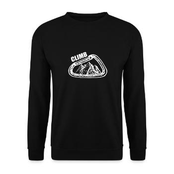 Grimper - Sweat-shirt Unisexe - noir - Devant - Alina (178cm) & Michal (187cm)