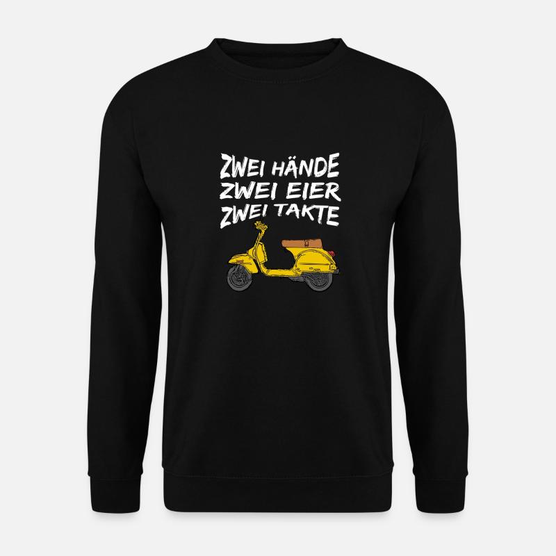 Zweitakter Motorroller - Unisex Pullover - Schwarz