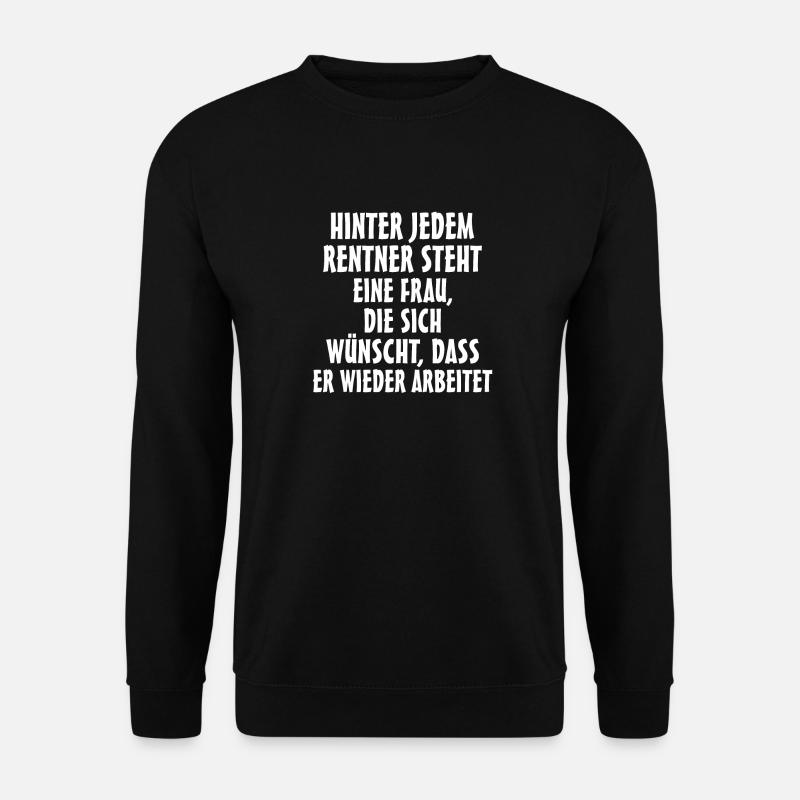 Lustige Geschenk Ruhestand Renteneintritt 202 - Unisex Pullover - Schwarz