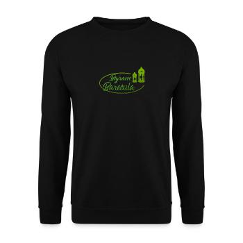 Bajram Barecula Bosanski Bajram - Unisex Pullover - Schwarz - Vorne - Alina (178cm) & Michal (187cm)