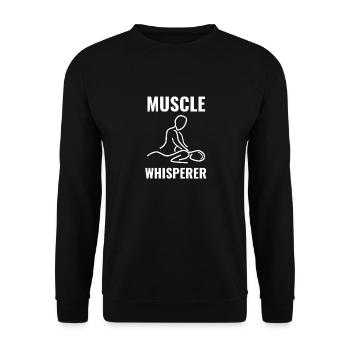 Muscle Whisperer - Unisex Pullover - Schwarz - Vorne - Alina (178cm) & Michal (187cm)