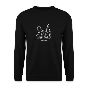 Smile Its Sunnah - Sweat-shirt Unisexe - noir - Devant - Alina (178cm) & Michal (187cm)