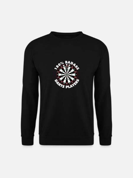 180 % Badass Darts Players - Unisex Pullover - Schwarz