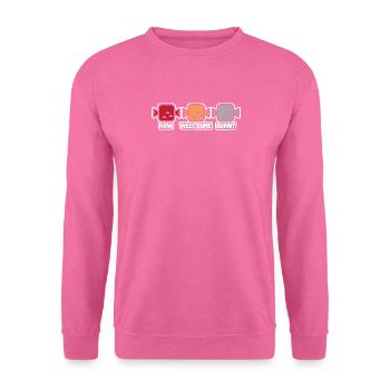 well done burnt - Sweat-shirt Unisexe - rose - Devant