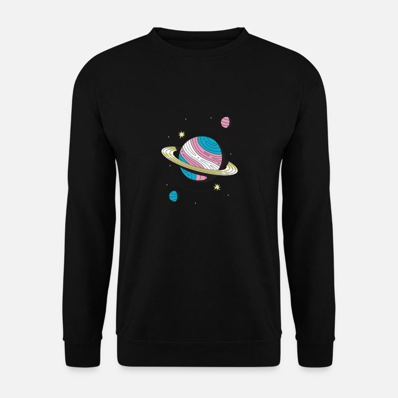 Transgender Planet Transgender Nonbinary Trans - Unisex Sweatshirt - black