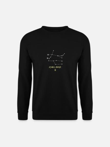Zwilling Sternzeichen - Unisex Pullover - Schwarz
