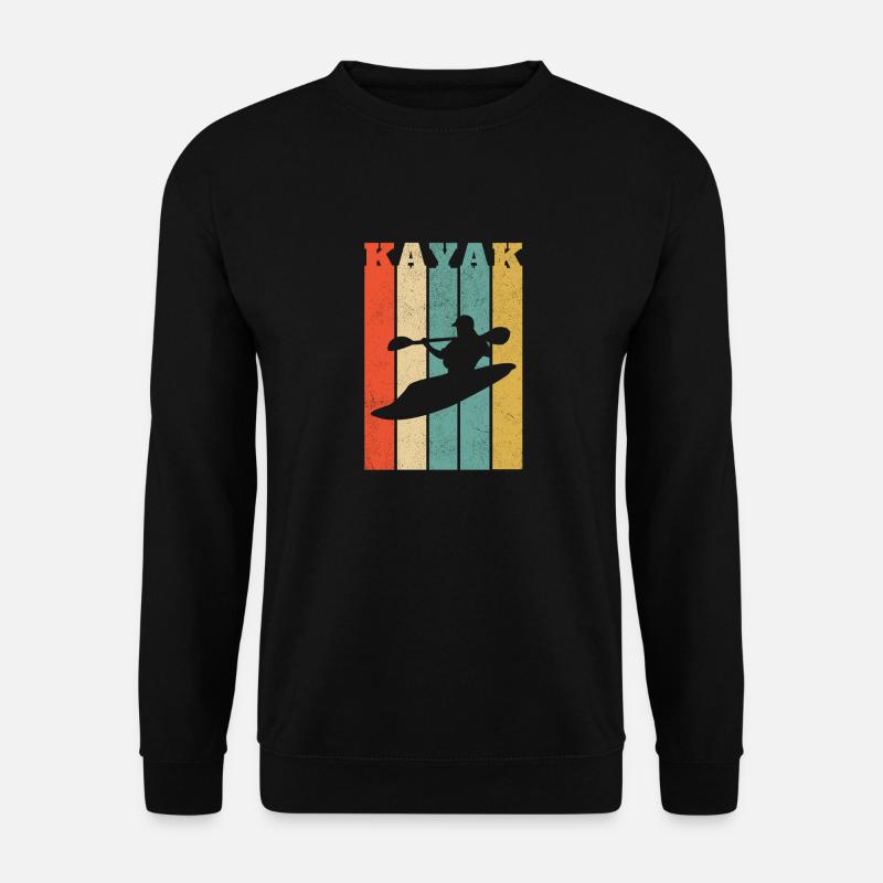Whitewater Kayak Vertical Stripes - Unisex Sweatshirt - black