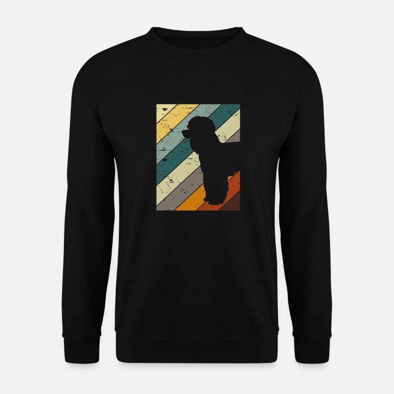 Chiens caniche rétro - Sweat-shirt Unisexe - noir